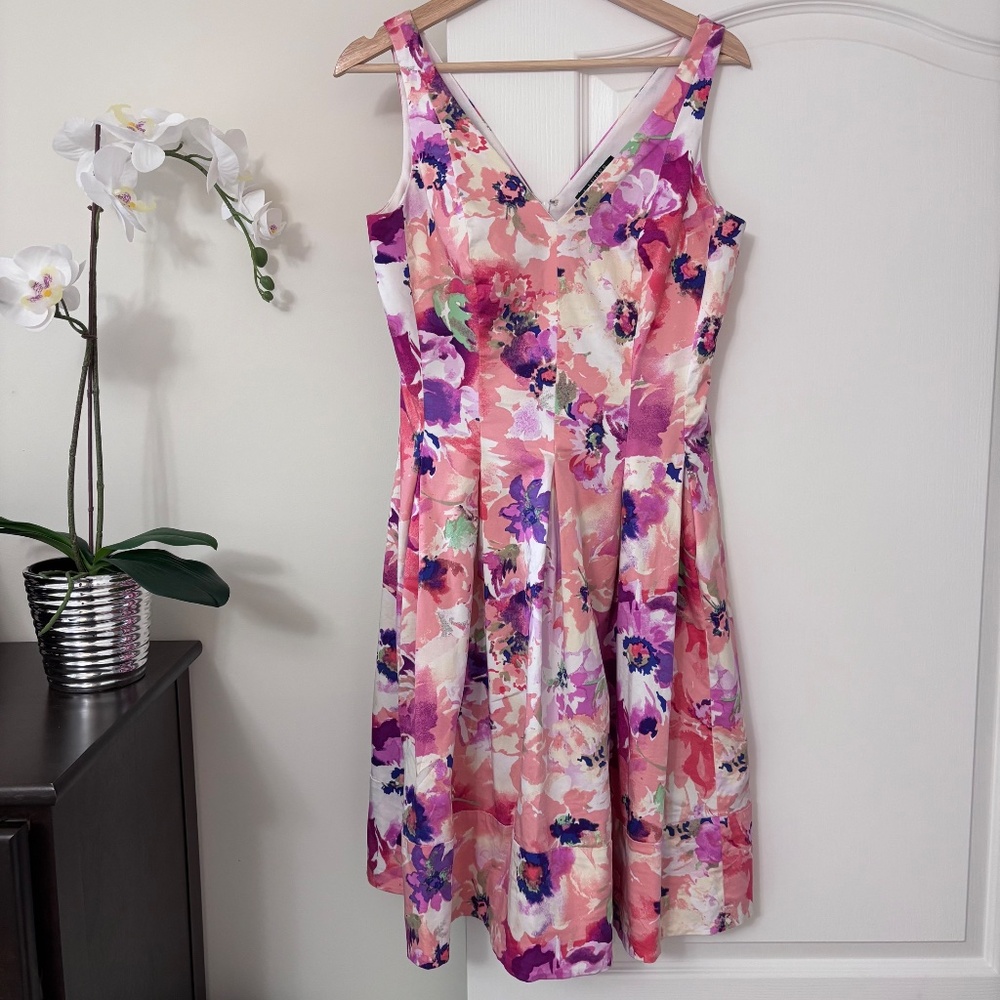 Lauren by Ralph Lauren Floral A-line Dress Women’s Size 6